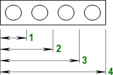 4 egységnyi LEGO 4 egységnyi LEGO